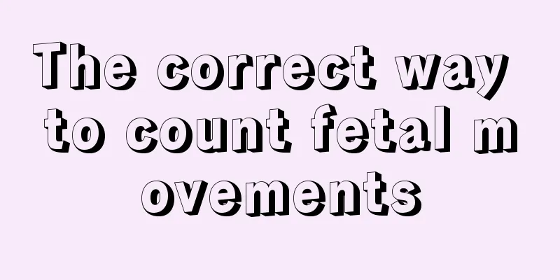 The correct way to count fetal movements