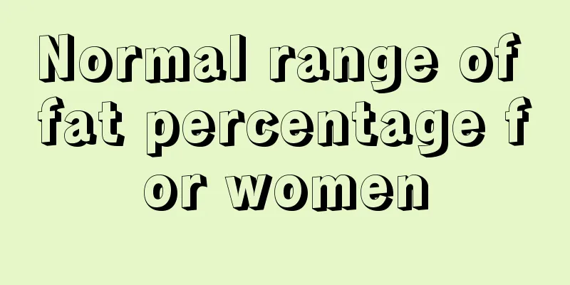 Normal range of fat percentage for women