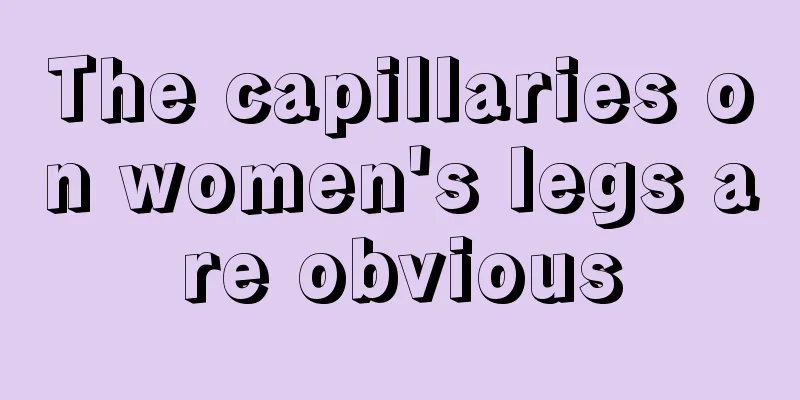 The capillaries on women's legs are obvious