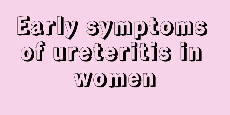 Early symptoms of ureteritis in women