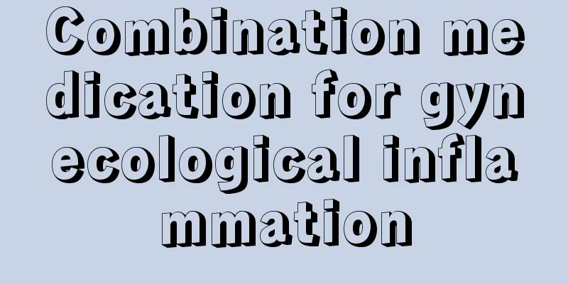 Combination medication for gynecological inflammation