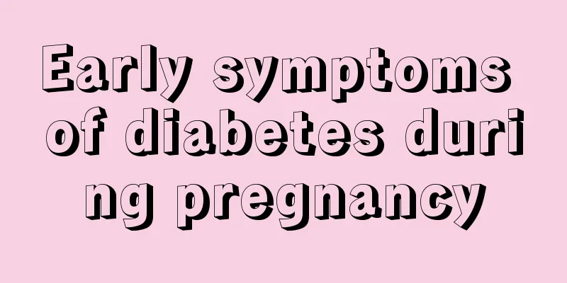 Early symptoms of diabetes during pregnancy