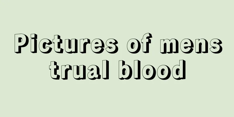 Pictures of menstrual blood