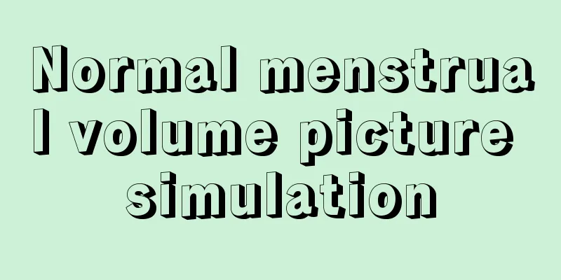 Normal menstrual volume picture simulation