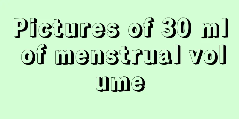 Pictures of 30 ml of menstrual volume