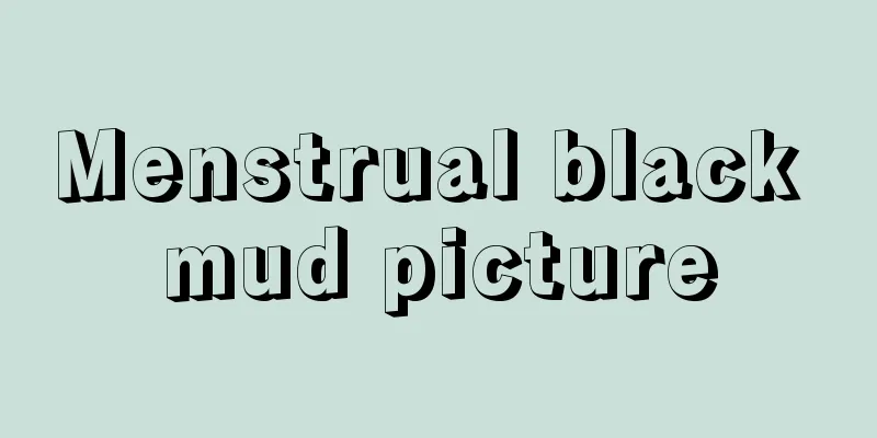 Menstrual black mud picture