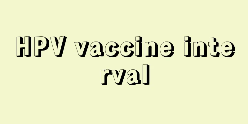 HPV vaccine interval