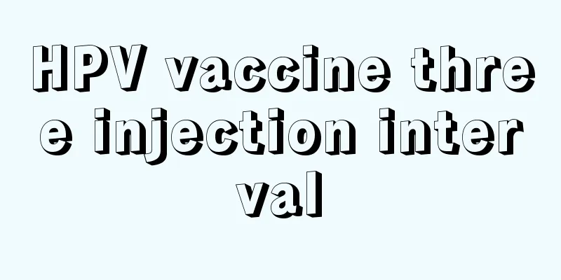 HPV vaccine three injection interval