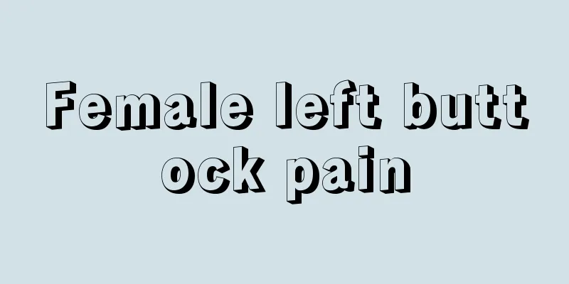 Female left buttock pain