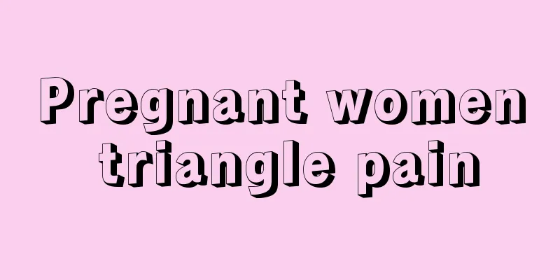 Pregnant women triangle pain