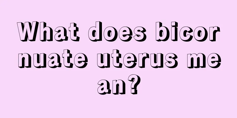 What does bicornuate uterus mean?