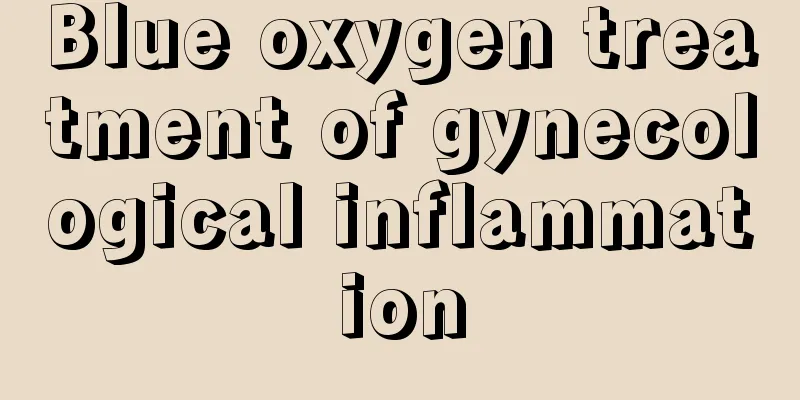 Blue oxygen treatment of gynecological inflammation