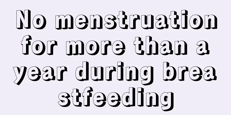 No menstruation for more than a year during breastfeeding