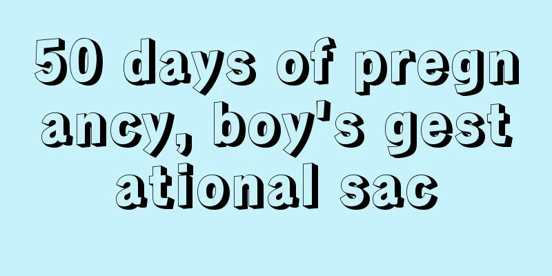 50 days of pregnancy, boy's gestational sac