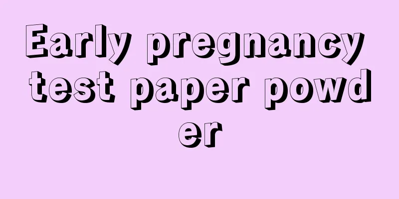 Early pregnancy test paper powder