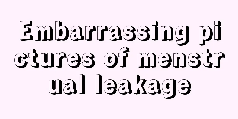 Embarrassing pictures of menstrual leakage