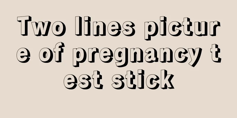 Two lines picture of pregnancy test stick