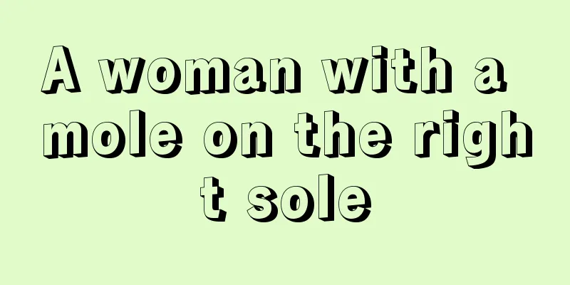 A woman with a mole on the right sole