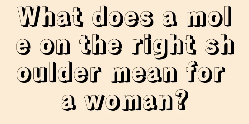 What does a mole on the right shoulder mean for a woman?