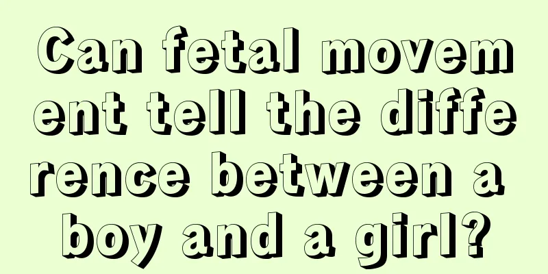 Can fetal movement tell the difference between a boy and a girl?