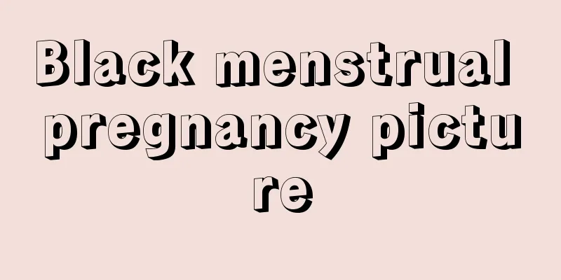 Black menstrual pregnancy picture