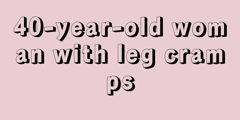 40-year-old woman with leg cramps