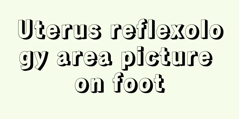 Uterus reflexology area picture on foot