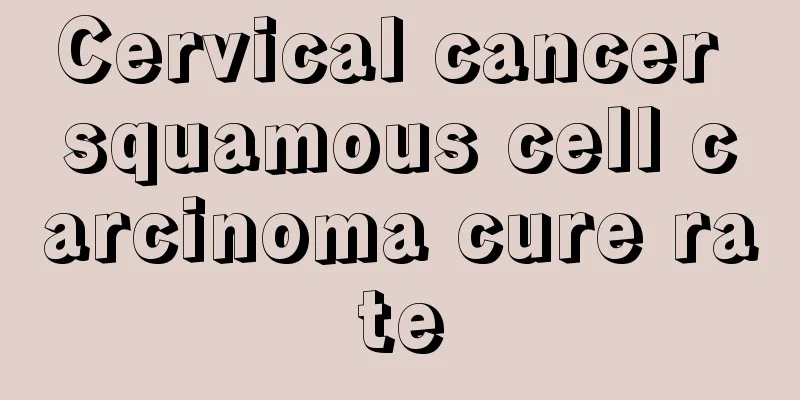 Cervical cancer squamous cell carcinoma cure rate