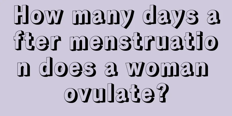 How many days after menstruation does a woman ovulate?