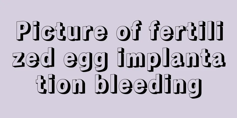 Picture of fertilized egg implantation bleeding