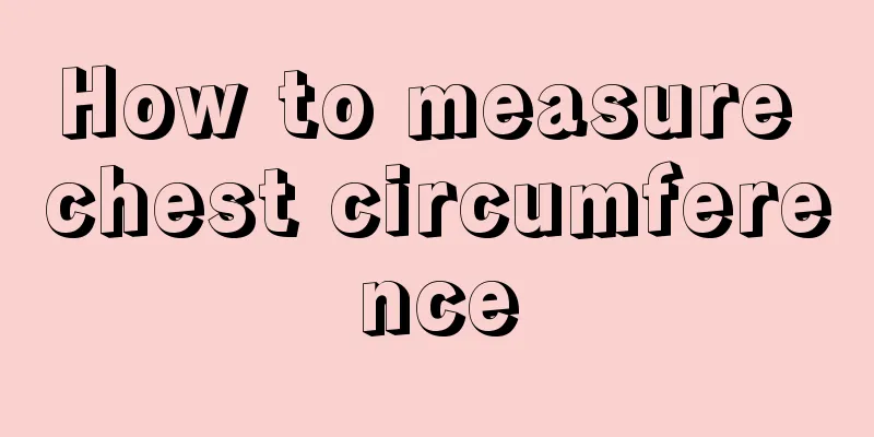 How to measure chest circumference