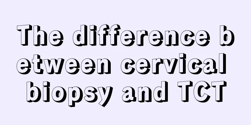 The difference between cervical biopsy and TCT