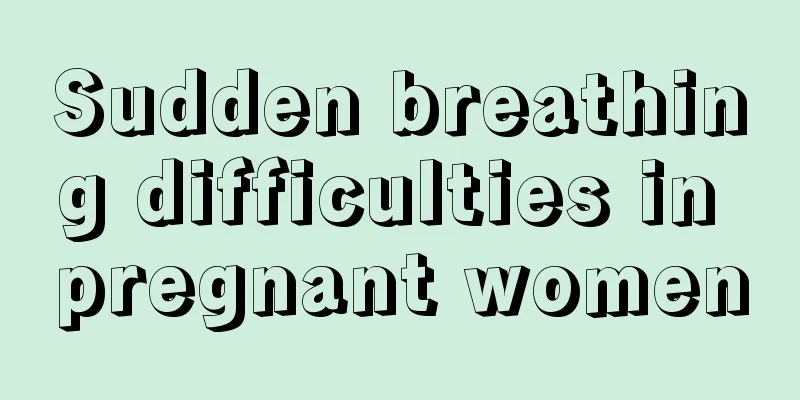 Sudden breathing difficulties in pregnant women