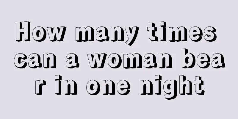 How many times can a woman bear in one night