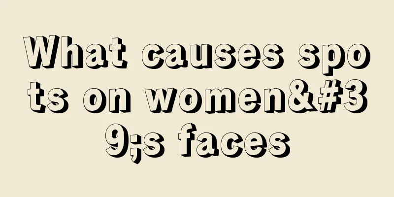 What causes spots on women's faces