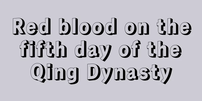 Red blood on the fifth day of the Qing Dynasty