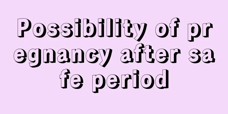 Possibility of pregnancy after safe period