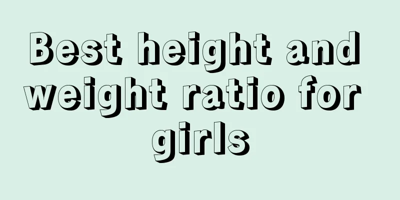 Best height and weight ratio for girls