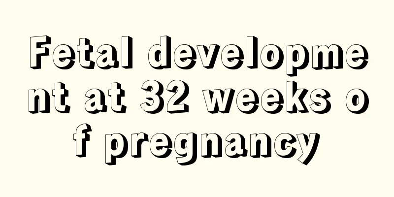 Fetal development at 32 weeks of pregnancy