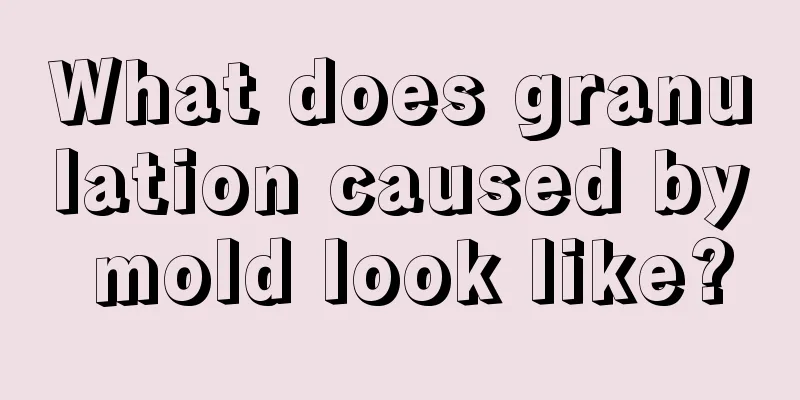 What does granulation caused by mold look like?