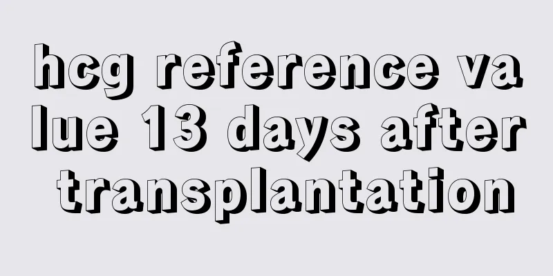 hcg reference value 13 days after transplantation