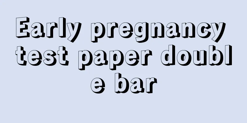 Early pregnancy test paper double bar