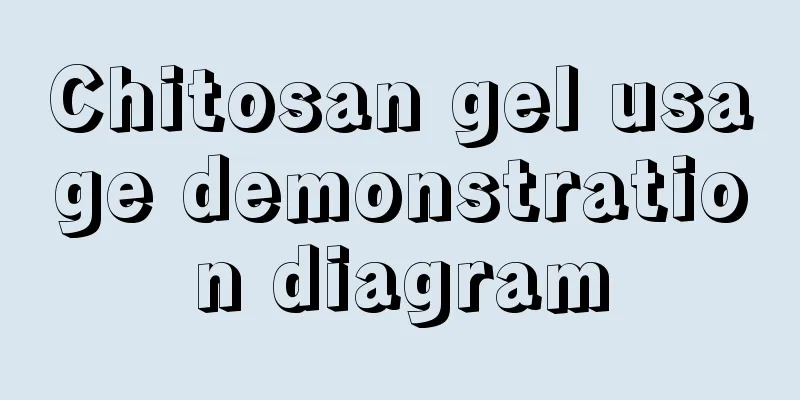 Chitosan gel usage demonstration diagram