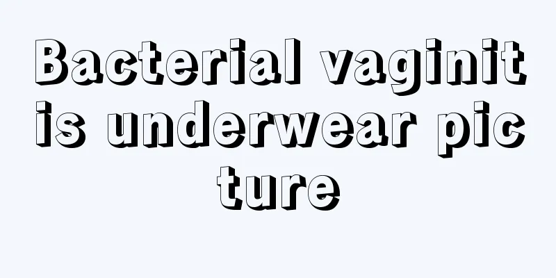 Bacterial vaginitis underwear picture