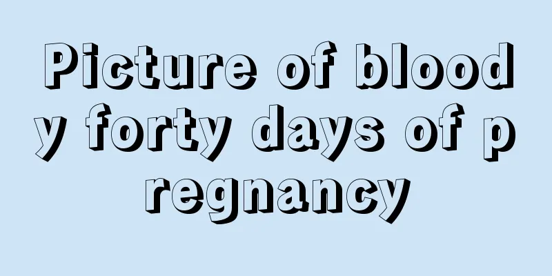 Picture of bloody forty days of pregnancy