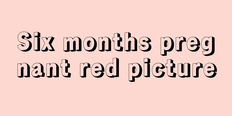 Six months pregnant red picture