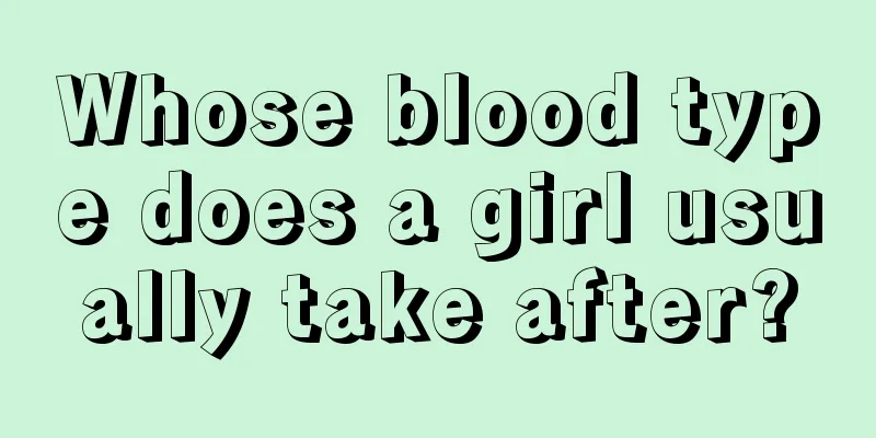 Whose blood type does a girl usually take after?