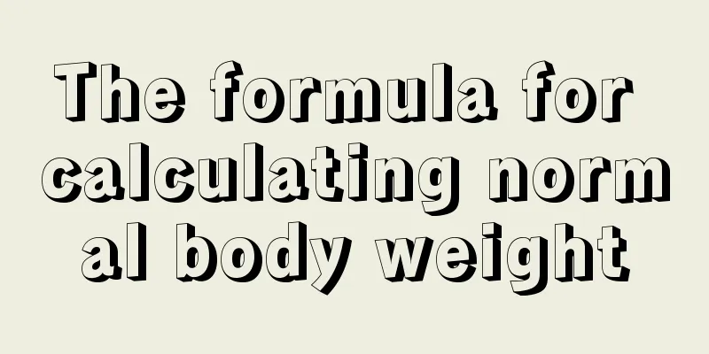 The formula for calculating normal body weight