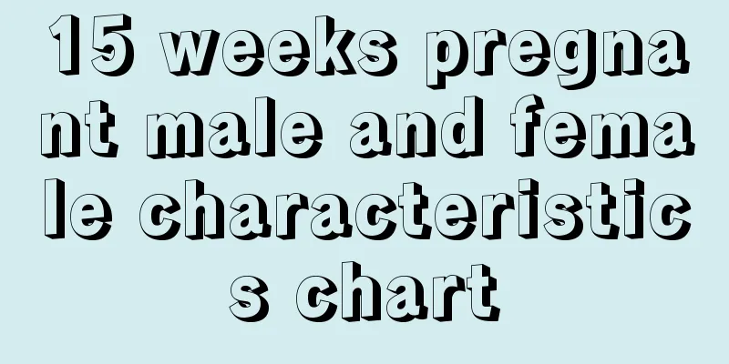 15 weeks pregnant male and female characteristics chart