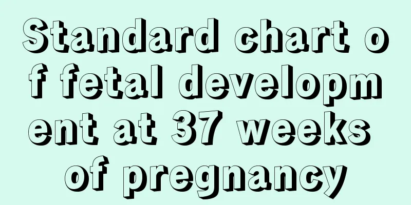 Standard chart of fetal development at 37 weeks of pregnancy